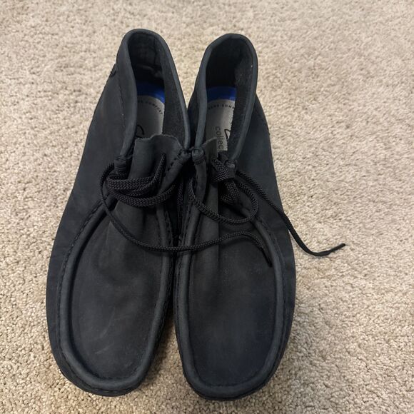 Clarks Wallabee Boot Black Suede Men’s Size 8 Crepe Sole main image 6